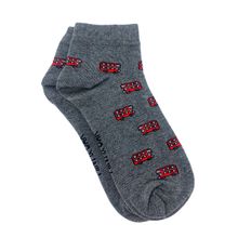 Mint & Oak Bus Ankle Length Socks for Men - Grey (Free Size)