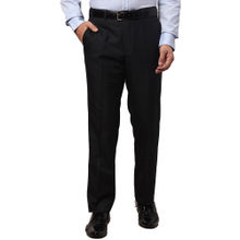 Park Avenue Slim Fit Solid Black Formal Trouser