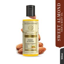 Khadi Natural Sweet Almond Hair & Body Oil Hydrates Dull & Dry Skin