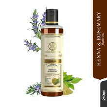 Khadi Natural Henna Rosemary Herbal Hair Oil For Hair Growth Paraben & Mineral Oil Free