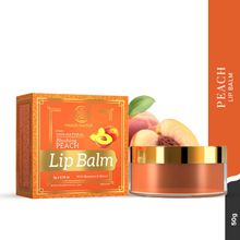 Khadi Natural Peach Lip Balm With Beewax & Honey Nourish & Long Lasting