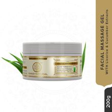 Khadi Natural Trasparent Aloe Vera Facial Massage Gel Hydrates & Soften Skin