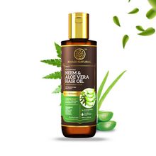 Khadi Natural Neem & Aloevera With Wheat Germ Hair Oil - Powered Botanics