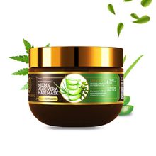 Khadi Natural Neem & Aloevera With Almond Oil & Coconut Oil Hair Mask - Powered Botanics(200gm)