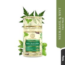 Khadi Natural Neem Basil & Mint Face Pack Anti Acne & Anti Germ