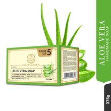 Khadi Natural Aloe Vera Handmade Soap Cleanse, Tone & Nourish Skin (Pack of 5)