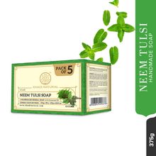 Khadi Natural Neem Tulsi Handmade Soap Remove Dirt & Impurities Pack of 5