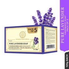 Khadi Natural Herbal Pure Lavender Handmade Soap Cleanse & Reduce Acne Pack of 5
