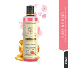 Khadi Natural Rose And Honey Antioxidant & Soothing Body Wash SLS & Paraben Free