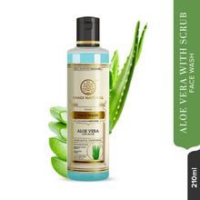 Khadi Natural Aloe Vera Face Wash With Scrub Deep Exfoliate Skin SLS & Paraben Free