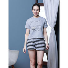 Slumber Jill Grey Together Forever T-Shirt with Shorts (Set of 2)