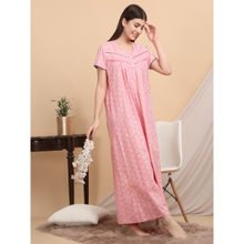 Sweet Dreams Women Pink Printed Nightdress