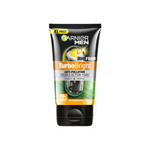Garnier Men Turbo Bright Double Action Foam, Vitamin C + Charcoal Anti Pollution Foam