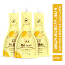 Nat Habit Fresh Lemon Drop Underarm Ubtan 4-in-1 Scrub - Pack of 3