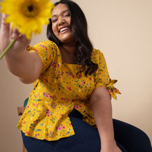 Twenty Dresses By Nykaa Fashion Calling It Spring Top - Yellow