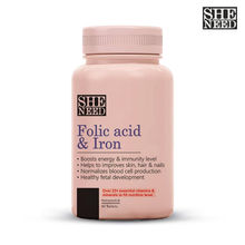 Sheneed Folic Acid & Iron Supplements to Supports Pregnancy & Iron Production