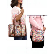 The Clownfish Multi-Color Printed Set Of 2 Women's Handbag And Sling Bag
