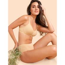 Enamor A042 Side Support Shaper Classic Bra - Supima Cotton Non-Padded Wirefree High Coverage -Skin