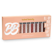 Baked Beauty Liquid Matte Lipstick Nude Palette - Pack of 9
