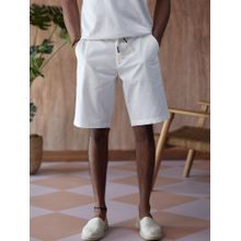 KINGDOM OF WHITE Mens White Harbour Nautical Deck Shorts