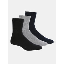 Jockey 7035 Mens Cotton Terry Crew Length Socks with Stay Fresh Treatment-Multicolor (Pack of 3)
