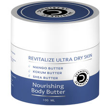 DERMISTRY Body Butter For Dry & Very Dry Skin Deep Hydration Moisturizer With Coffee Shea Butter