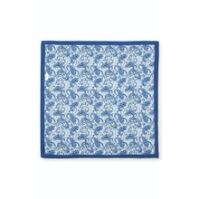 Peter England Men Blue Printed Formal Pocket Square