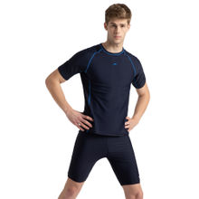 Speedo Endurance10 Navy Blue Short Sleeve Swimwear Sun Top
