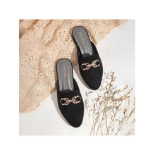 Metro Women Black Casual Mules
