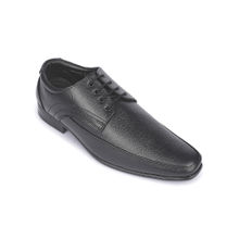 LIBERTY Fortune Rel-26 Black Formal Lacing Derby Shoes For Men