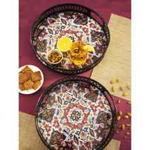 Assemblage Moroccan Round Tray (Set Of 2)