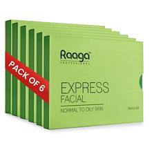Raaga Professional Express Revitalising Facial Kit For Normal To Oily Skin - Pack Of 6