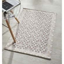 Mona B Floral Grey Rug (2x3 Feet)