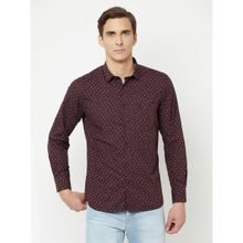 Cantabil Men Wine Shirt