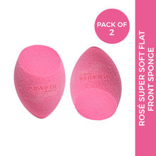 Praush Rose Super Soft Flat Front Sponge - Pink (Pack Of 2)