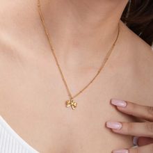 Palmonas Women Ribbon Pendant Necklace