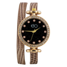 E2O Bronze Snake Print Analouge Women's Watch