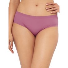 Amante Solid Three-fourth Coverage Low Rise Hipster Panty - Purple
