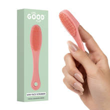Feel Good Club Mini Face Skin Scrubber - Soft Silicone Exfoliator Brush For Nose Pores & Blackheads