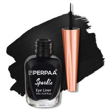 PERPAA Glitter Liquid Eye Liner - Black