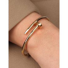 Jewels Galaxy Gold Plated Stainless Steel Anti Tarnish Nail Bracelet