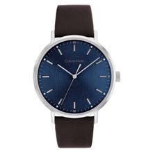 Calvin Klein Modern Mesh Quartz Blue Round Dial Mens Watch - 25200052