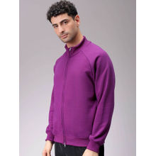 The Indian Garage Co Men Purple Relaxed Fit High Neck Jacket