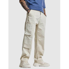 Snitch Men Cream Solid Cargo