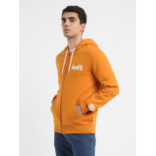 Levi's Men Orange Solid Regular Fit Sweatshirt