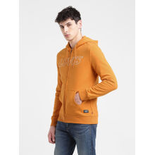 Levi's Men Orange Solid Regular Fit Sweatshirt