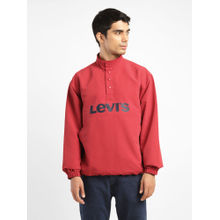 Levi's Men Red Solid Regular Fit Bomber Jacket