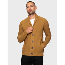 Threadbare Men Catechu Wood Cardigan