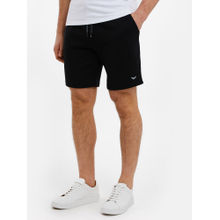Threadbare Men Black Fleece Shorts