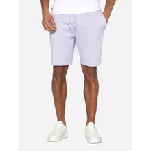 Threadbare Men Lilac Fleece Shorts